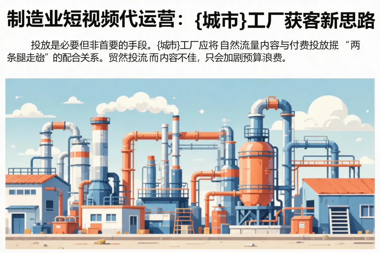 制造业短视频代运营:花山工厂获客新思路